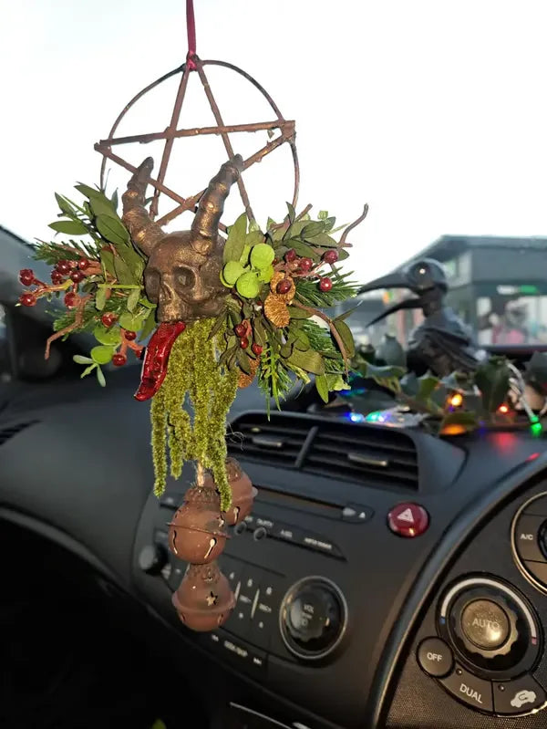 🔥 Last Day 50% OFF 💀Floral Skull Krampus Wreath 🔥 BUY 2 FREE SHIPPING