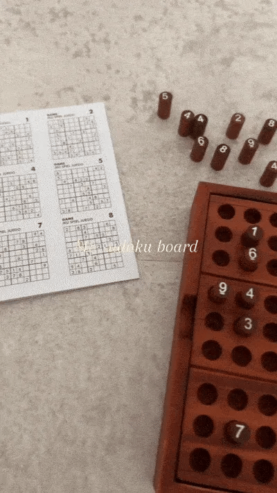 🔥Wooden Sudoku board game