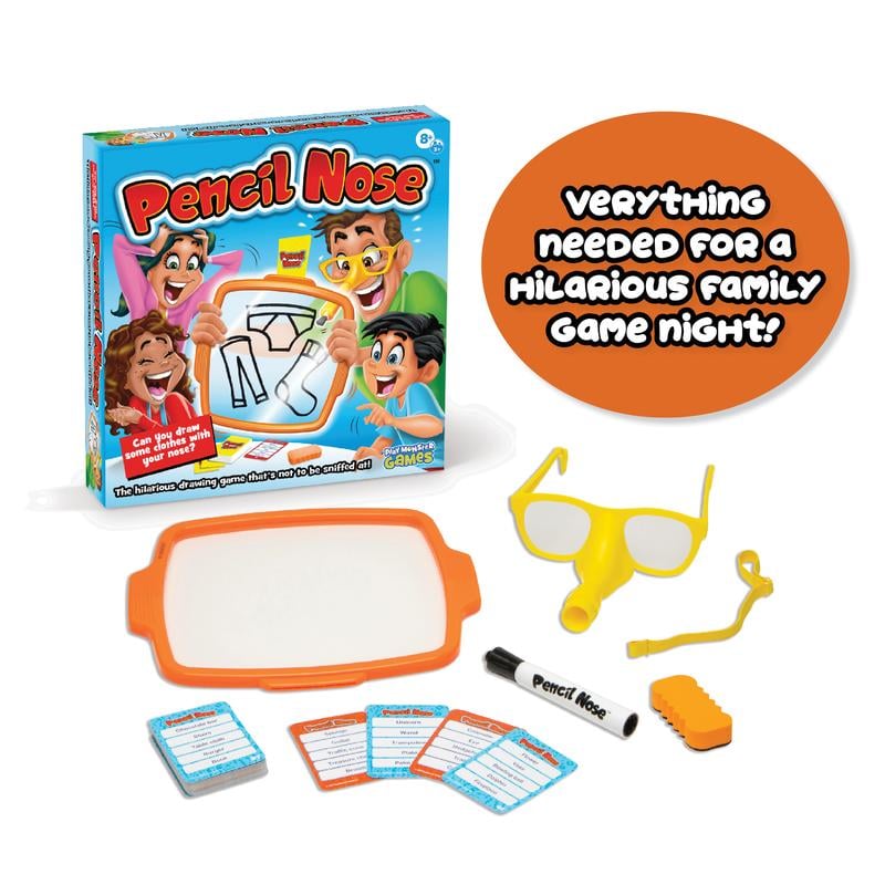 🖌️🎨Pencil Nose Family Drawing Game | Ages 8 to Adult - Spark Creativity. Connect & Play