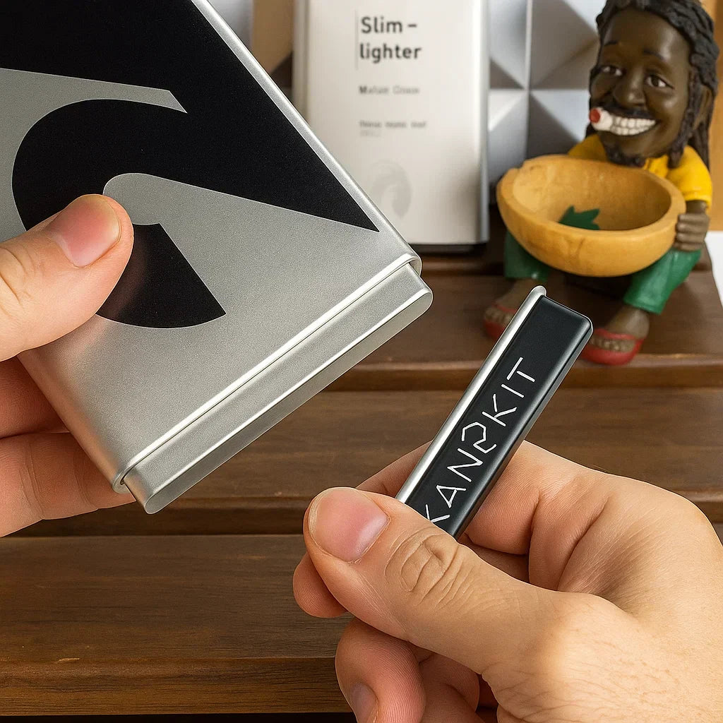 🌟 Portable Cigarette Case - Stainless Steel Design