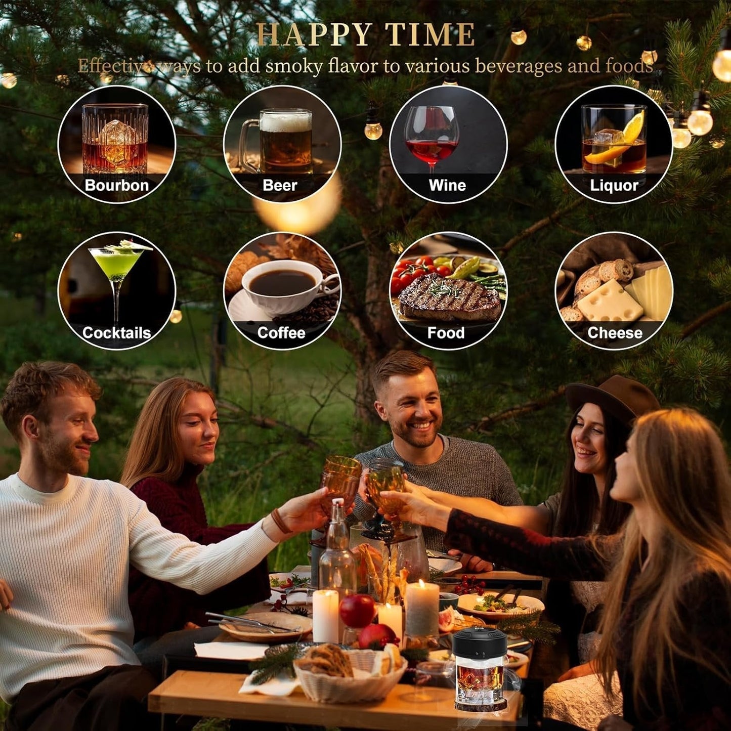 🔥 Electric Whiskey Smoker Kit