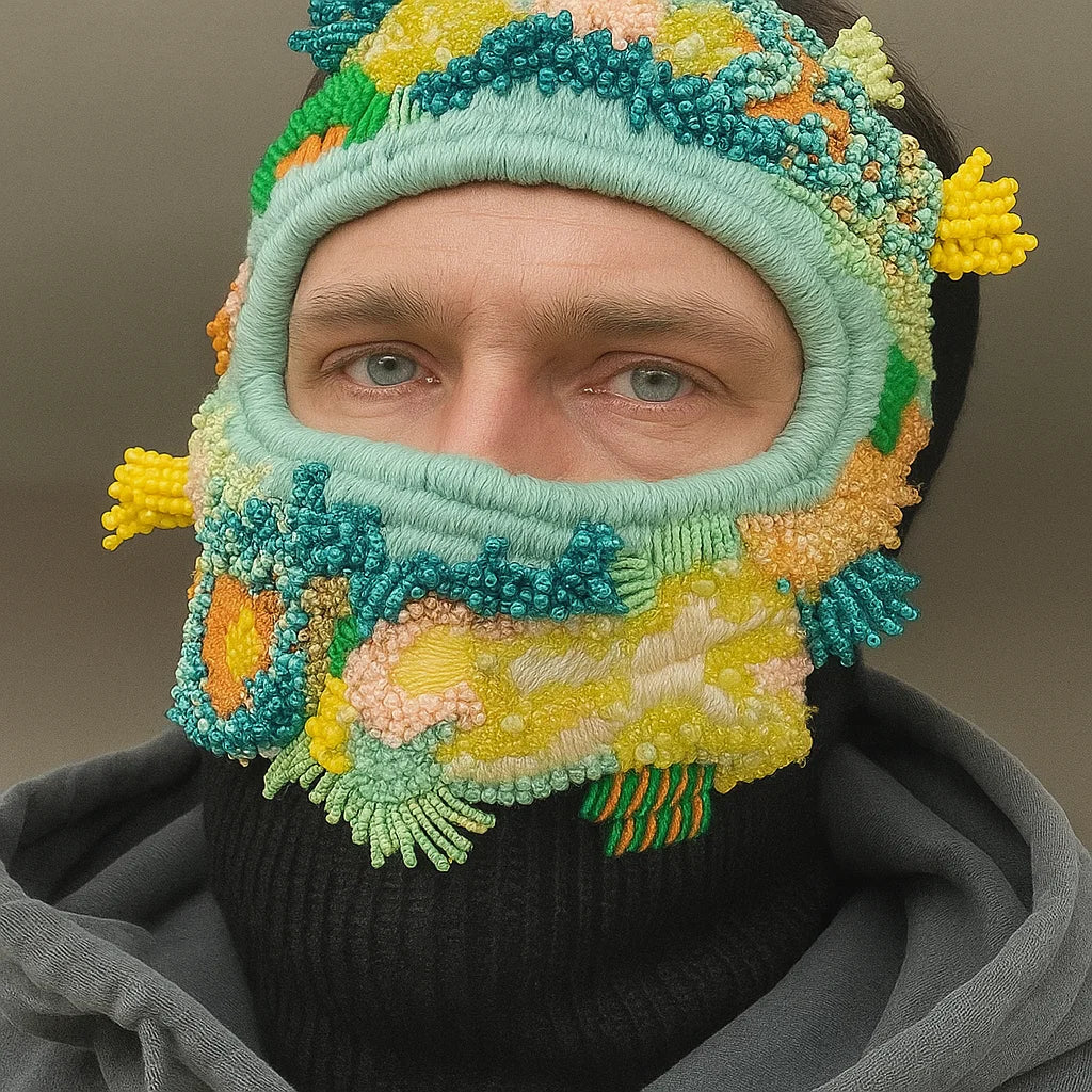 🧣 Hand Embroidered Balaclava