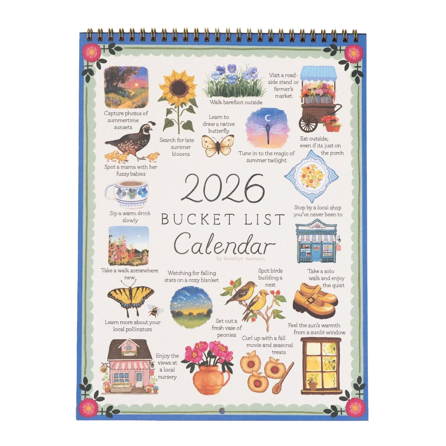 2026 Bucket List Calendar