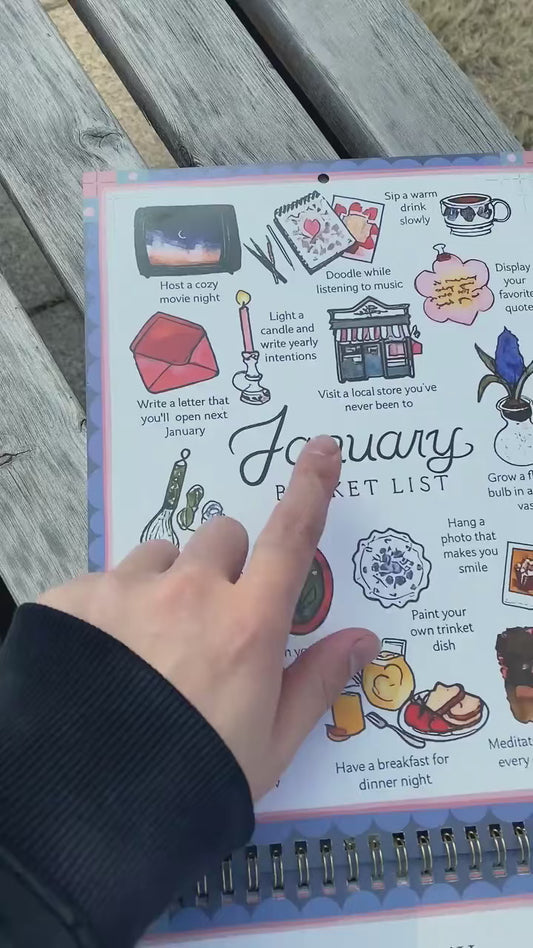 2026 Bucket List Calendar